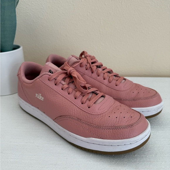 Nike Shoes - Nike Dusty Rose Leather Casual Sneakers